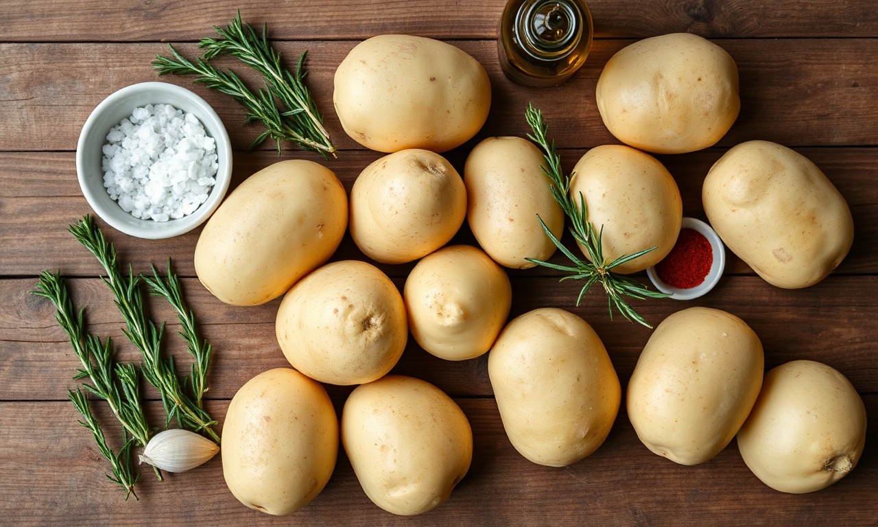 Vista de cima dos ingredientes organizados