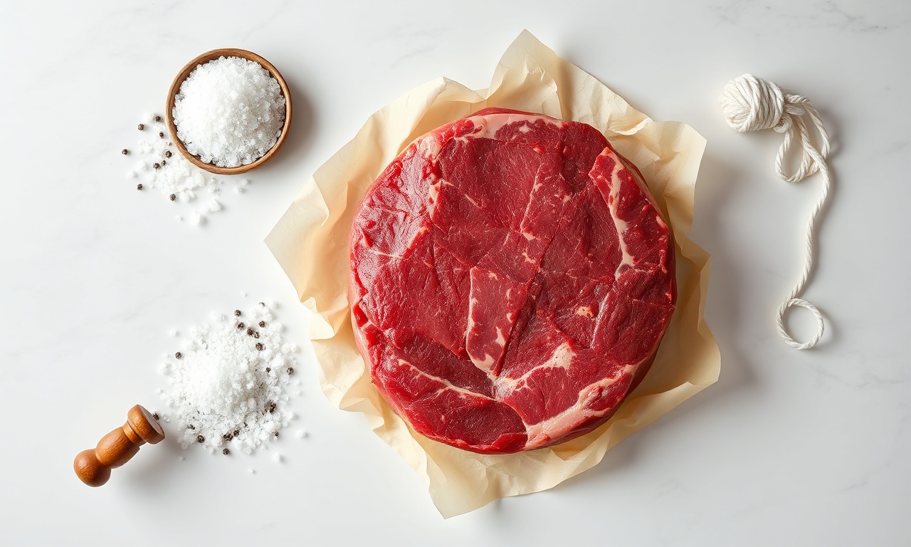 Vista de cima dos ingredientes simples e essenciais para a receita.
