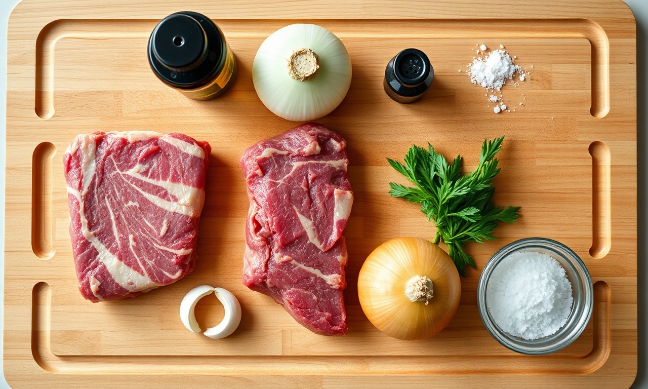 Vista de cima dos ingredientes organizados