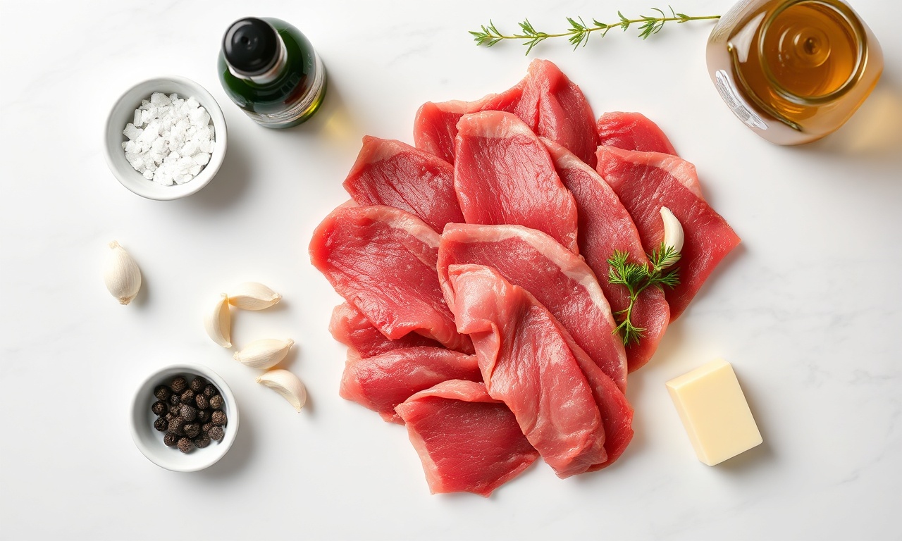 Vista de cima dos ingredientes organizados