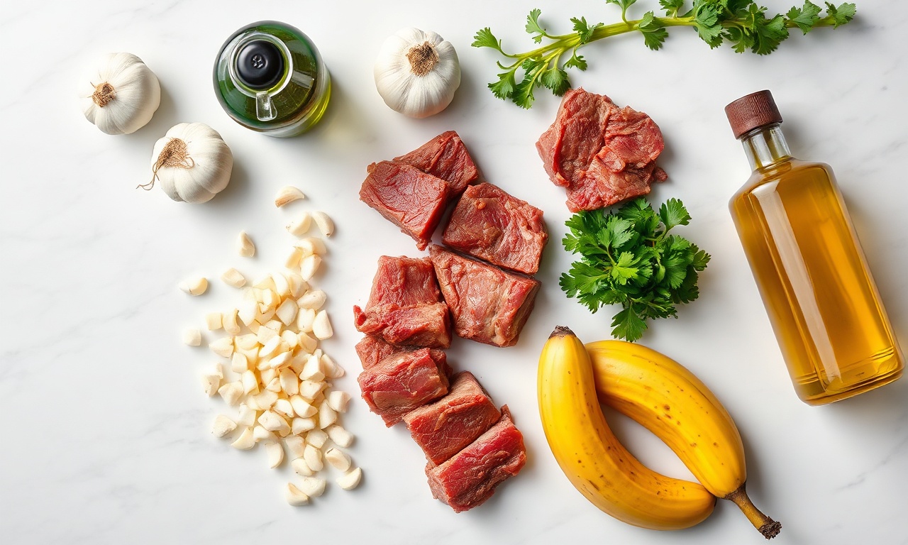 Vista de cima dos ingredientes frescos e organizados na bancada.