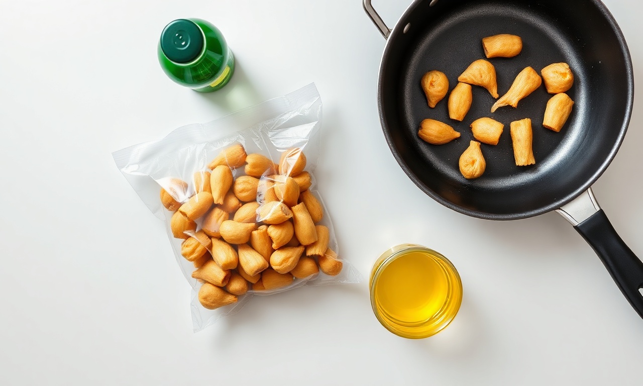 Coxinha Congelada: Como Fritar Crocante Em 7 Minutos 4 Coxinhas congeladas e óleo para fritura.