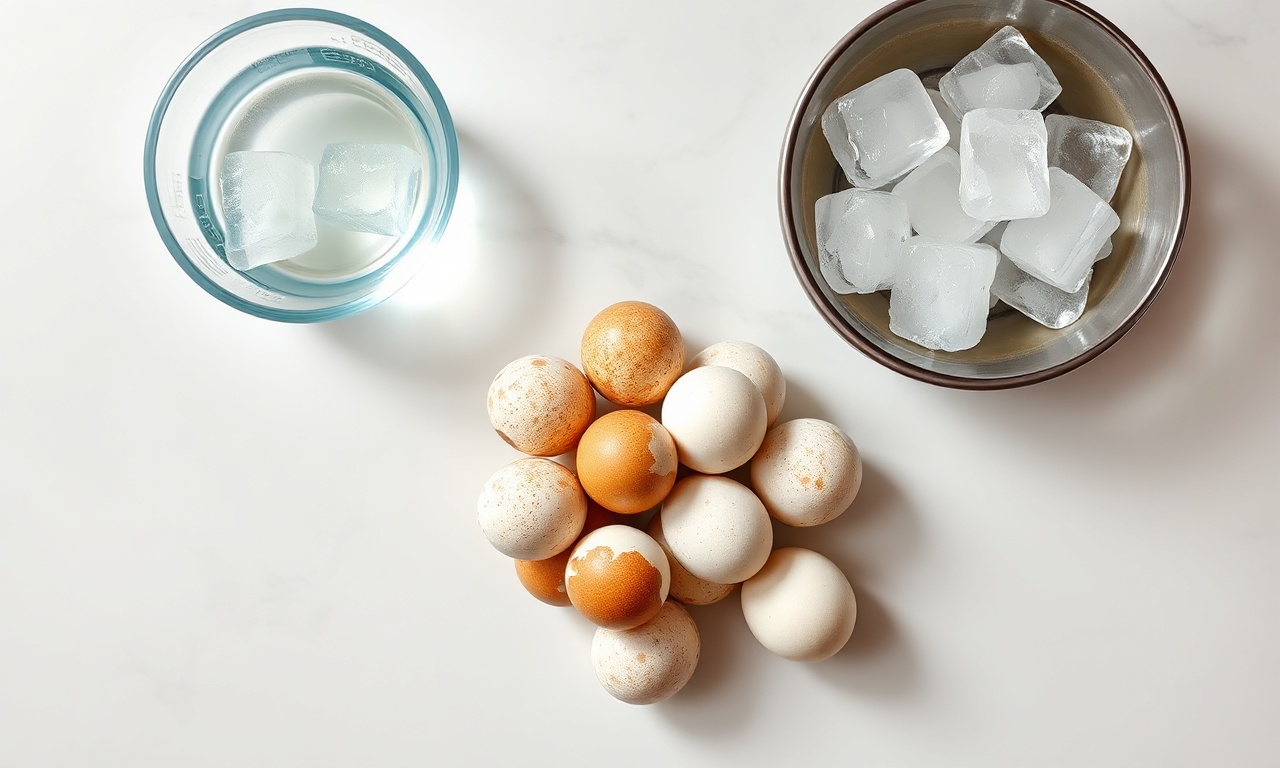 Vista de cima dos ingredientes simples e essenciais para a receita.