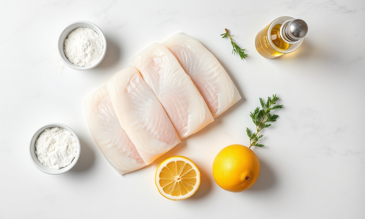 Vista de cima dos ingredientes organizados