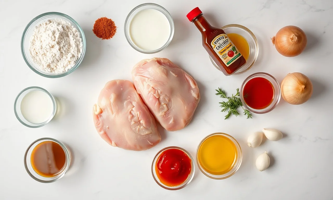 Vista de cima dos ingredientes organizados sobre superfície clara.