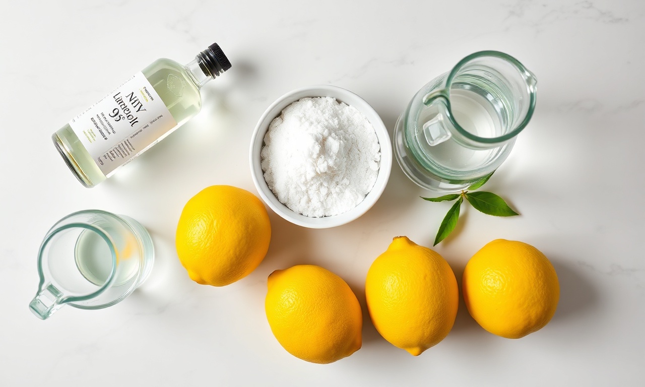 Vista de cima dos ingredientes orgânicos para a receita.