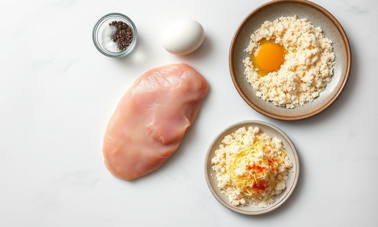 Vista de cima dos ingredientes organizados