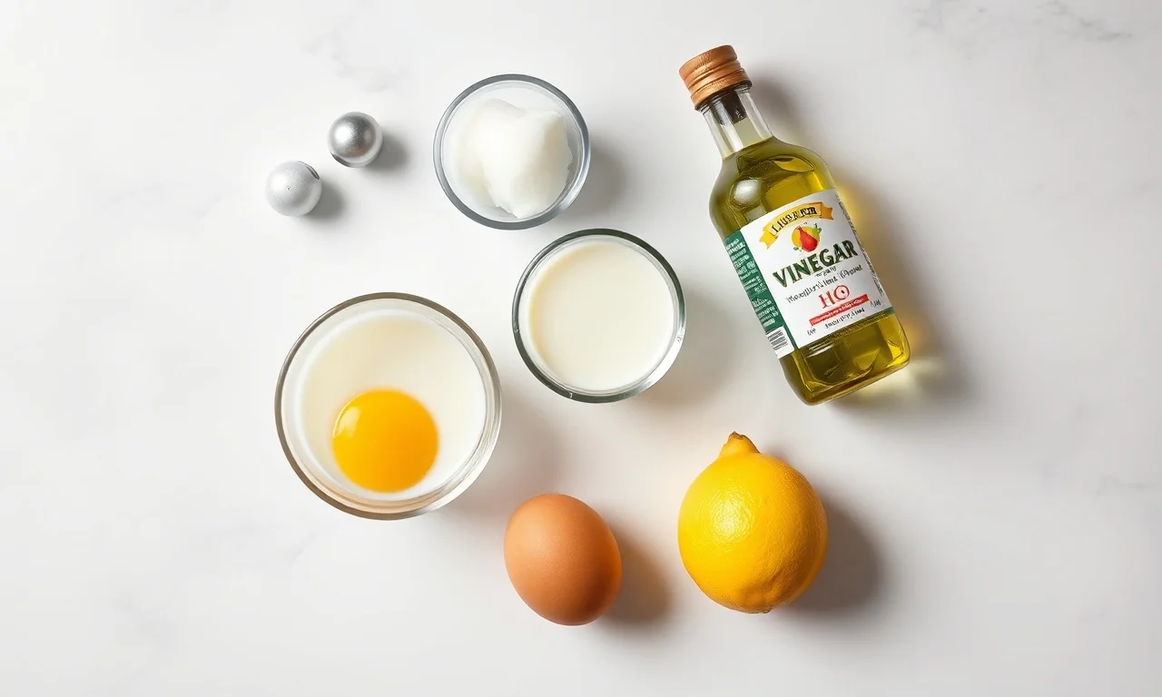 Vista de cima dos ingredientes para ambos os métodos.