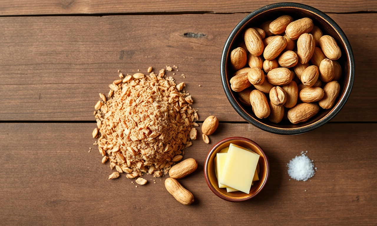 Vista de cima dos ingredientes organizados