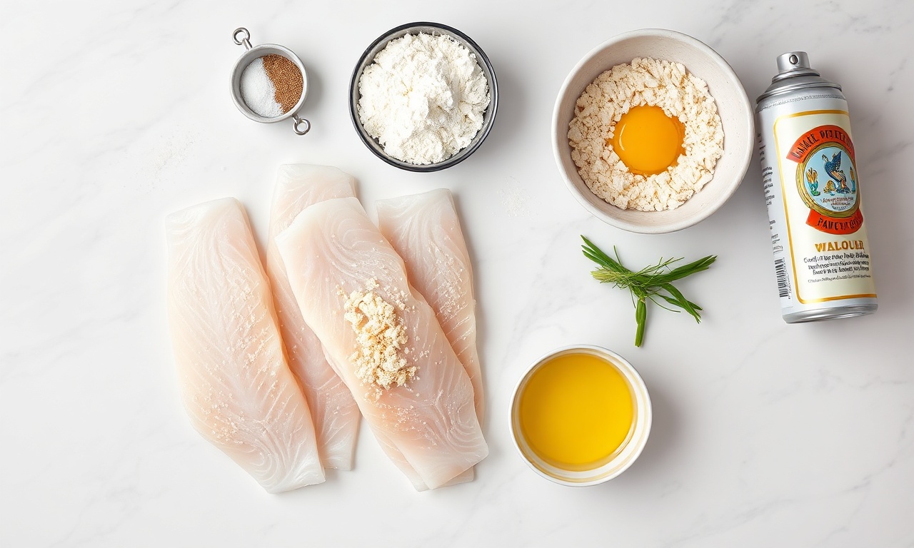 Vista de cima dos ingredientes organizados