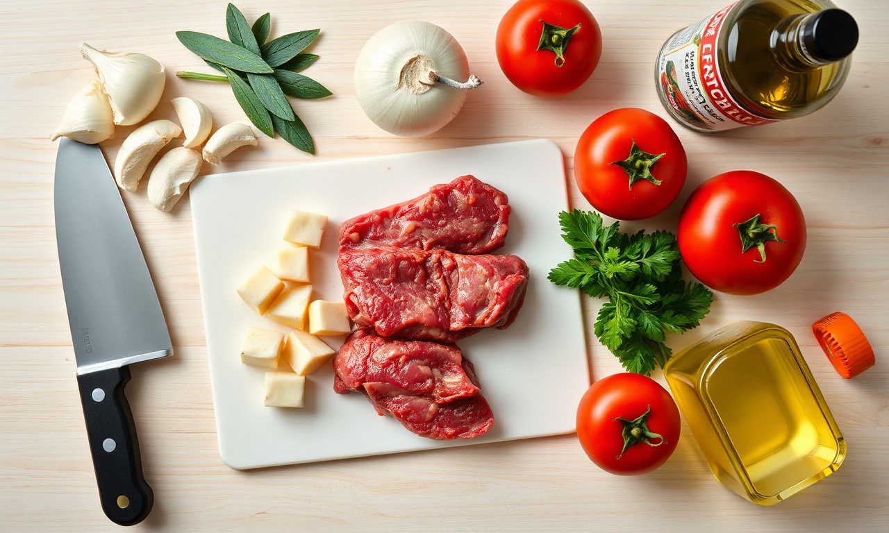 Vista de cima dos ingredientes frescos organizados na bancada