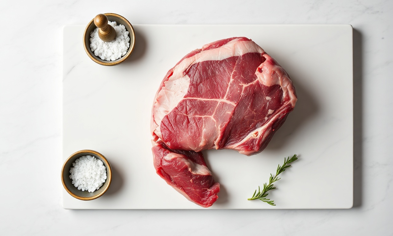 Vista superior dos ingredientes simples e nobres para a receita.