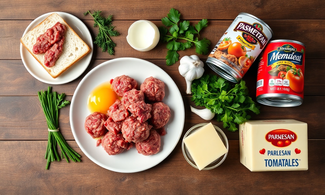 Vista de cima dos ingredientes frescos e secos organizados sobre superfície de madeira.