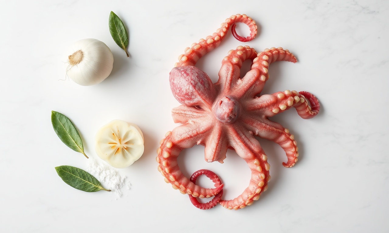 Vista de cima dos ingredientes frescos e simples para a receita.
