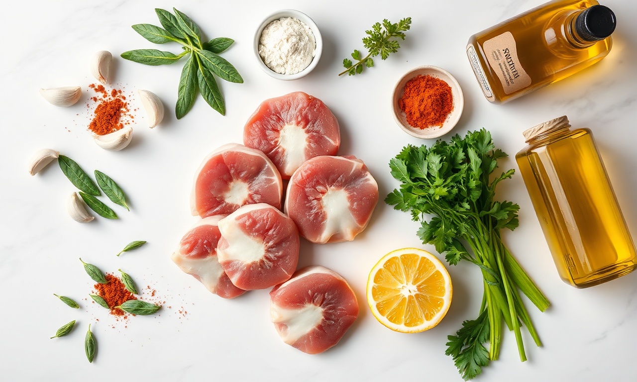 Rabada De Boi Macia E Sem Cheiro Forte: Receita Completa 4 Vista de cima dos ingredientes organizados sobre superfície clara