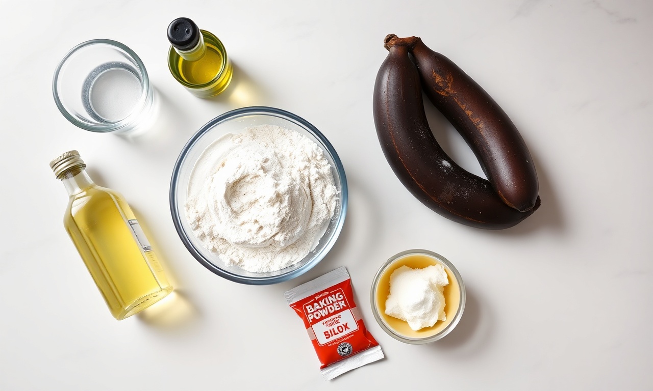 Vista de cima dos 6 ingredientes simples e saudáveis.