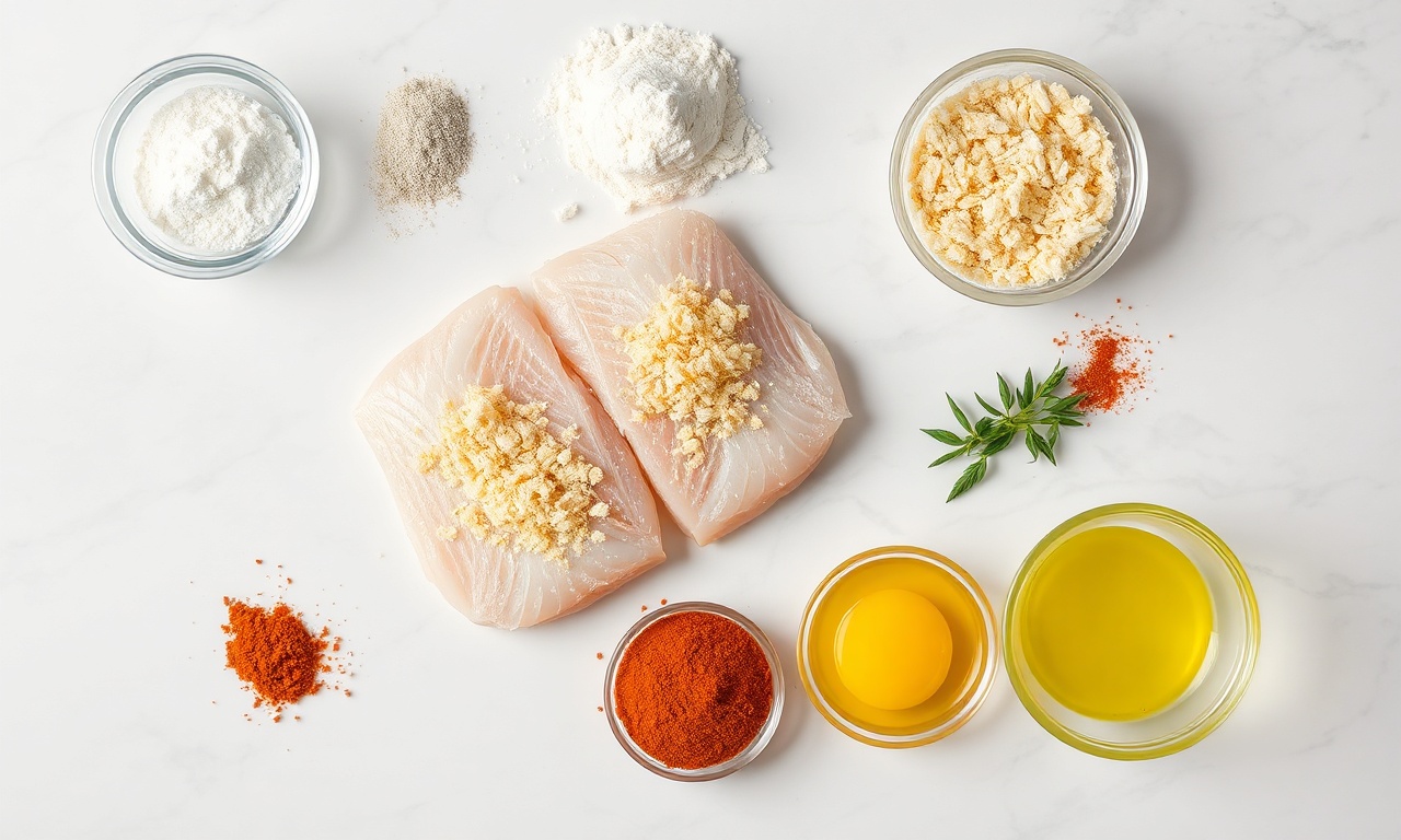 Vista de cima dos ingredientes organizados