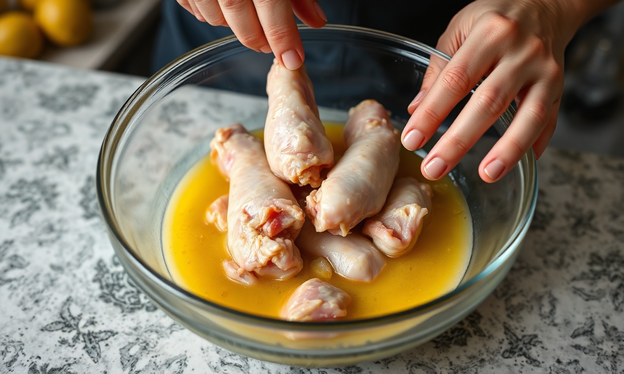 Marinada Para Asinha De Frango: Crocante E Macia Em 5 Min 5 O momento em que as asinhas são cobertas pela pasta da marinada.