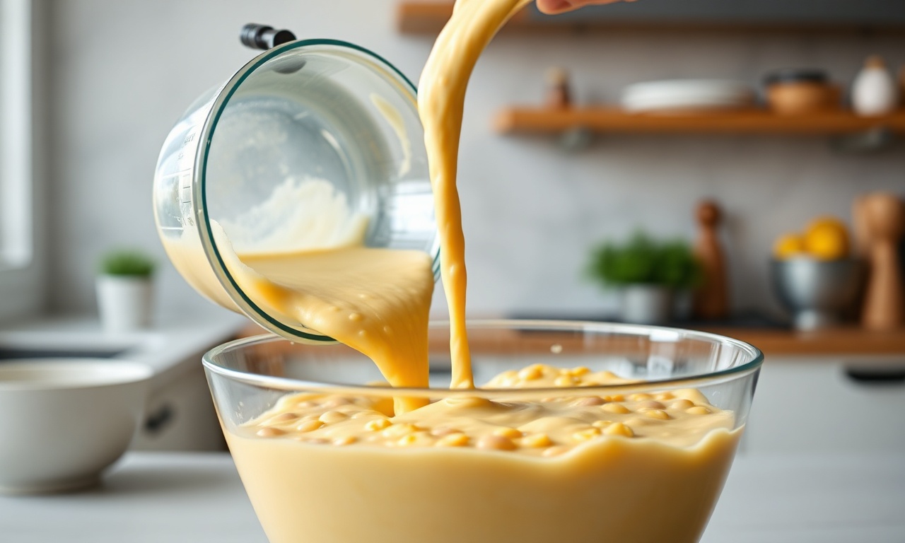 Bolo De Milho De Liquidificador: Fofinho Com 7 Ingredientes 5 O momento de bater os ingredientes úmidos no liquidificador até obter uma mistura homogênea.