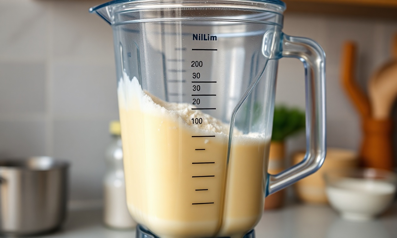 Pudim De Leite Ninho Sem Forno: Fácil E Perfeito Em 30 Min 5 O momento em que os ingredientes são batidos no liquidificador até formar um creme homogêneo e liso.