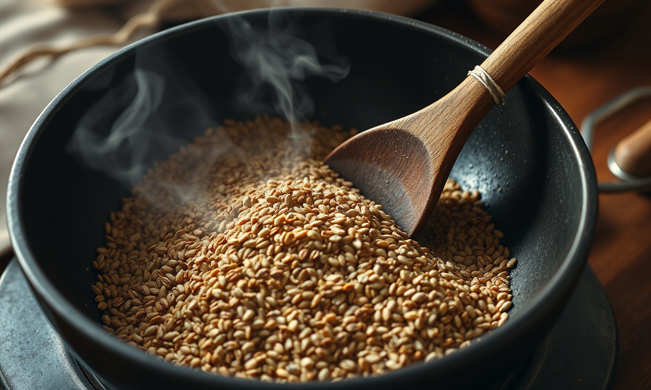 Tempero Baiano Caseiro: Pronto Em 15 Min Com 8 Ingredientes 5 O momento de tostar o coentro e o cominho na frigideira seca, liberando aroma.