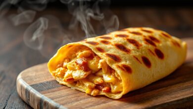 Pastel de Rap10 dourado e crocante saindo da Air Fryer