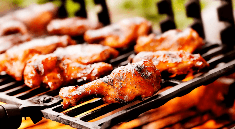 Frango temperado na grelha