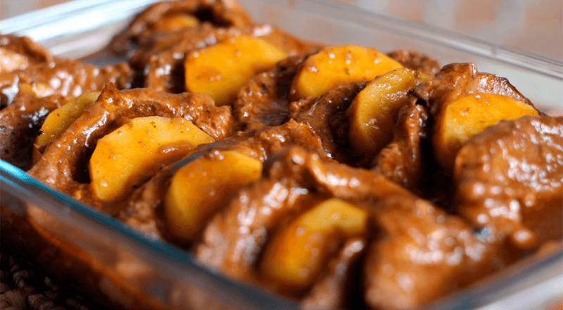 Lagarto Cozido com Batata na Pressão