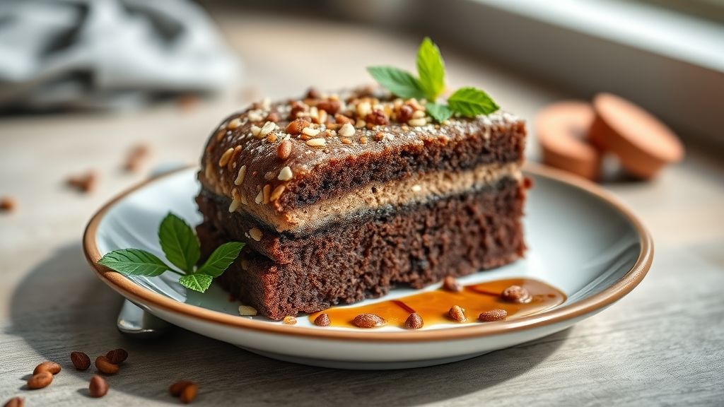 Bolo de chocolate macio coberto com brigadeiro cremoso e decorado com granulado
