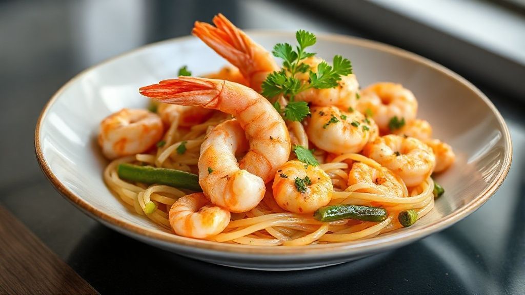 Bobó de camarão para 10 pessoas servido em travessa com arroz branco e coentro, prato cremoso e colorido da culinária baiana