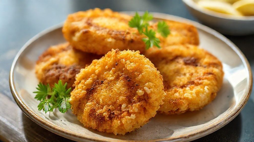 Bolinho de arroz crocante dourado e sequinho servido em bowl, petisco caseiro irresistível