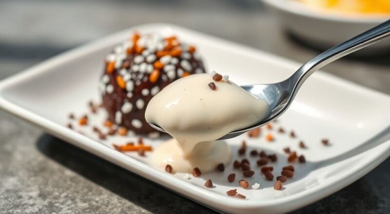 Taças de brigadeiro de colher cremoso com brilho intenso e textura aveludada, decoradas com raspas de chocolate