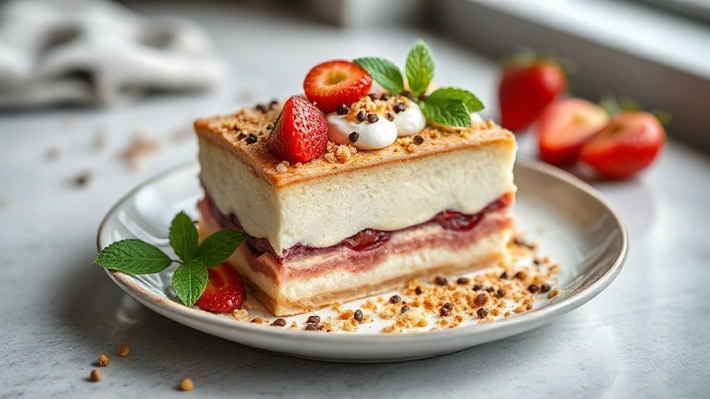Pavê sem fogo e rápido pronto para servir, com camadas de creme e biscoito cobertas por raspas de chocolate