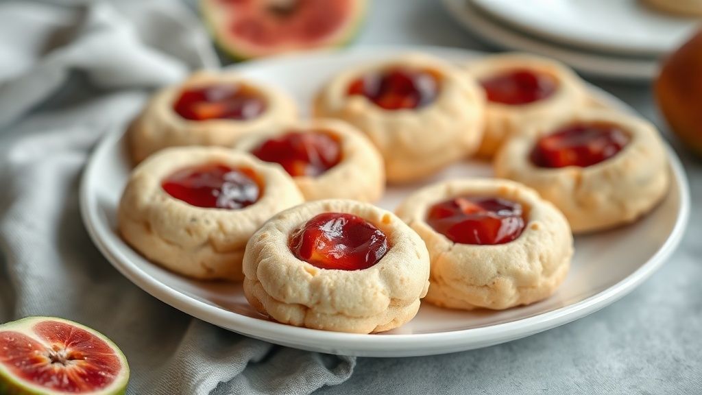 Biscoitinho de goiabada caseiro dourado, crocante por fora e macio por dentro, com recheio de goiabada