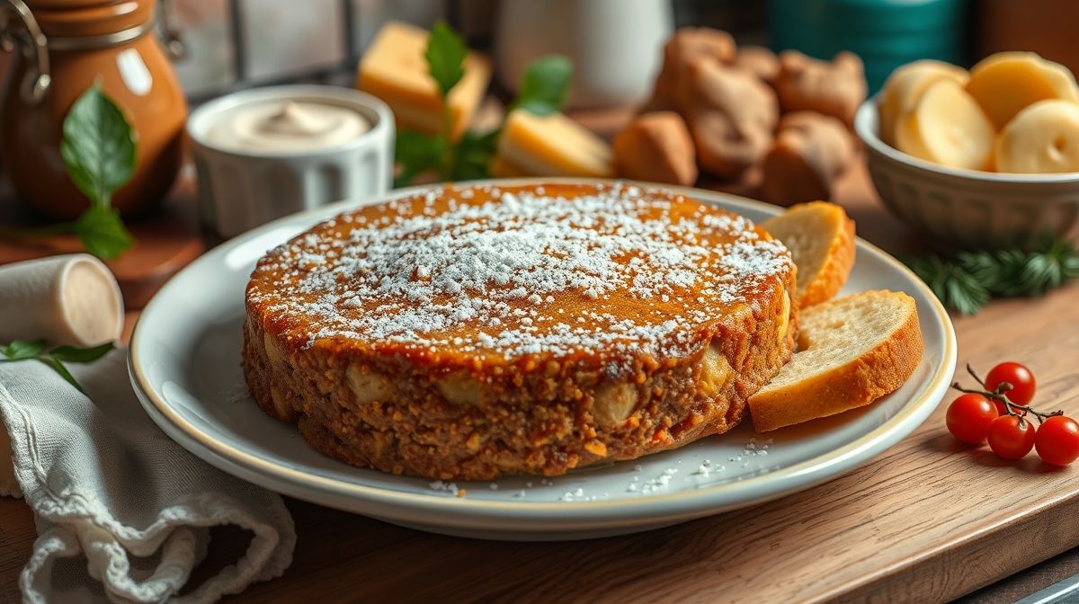 Imagem do preparo da palha italiana, panela com brigadeiro dourado brilhante, ingredientes como leite condensado, cacau, creme de leite ao lado, ambiente de cozinha caseira